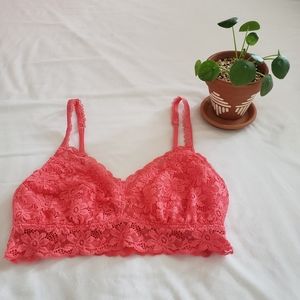 [Aerie] Pink lace bralette